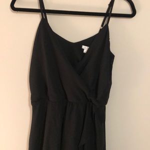 Black chiffon dress